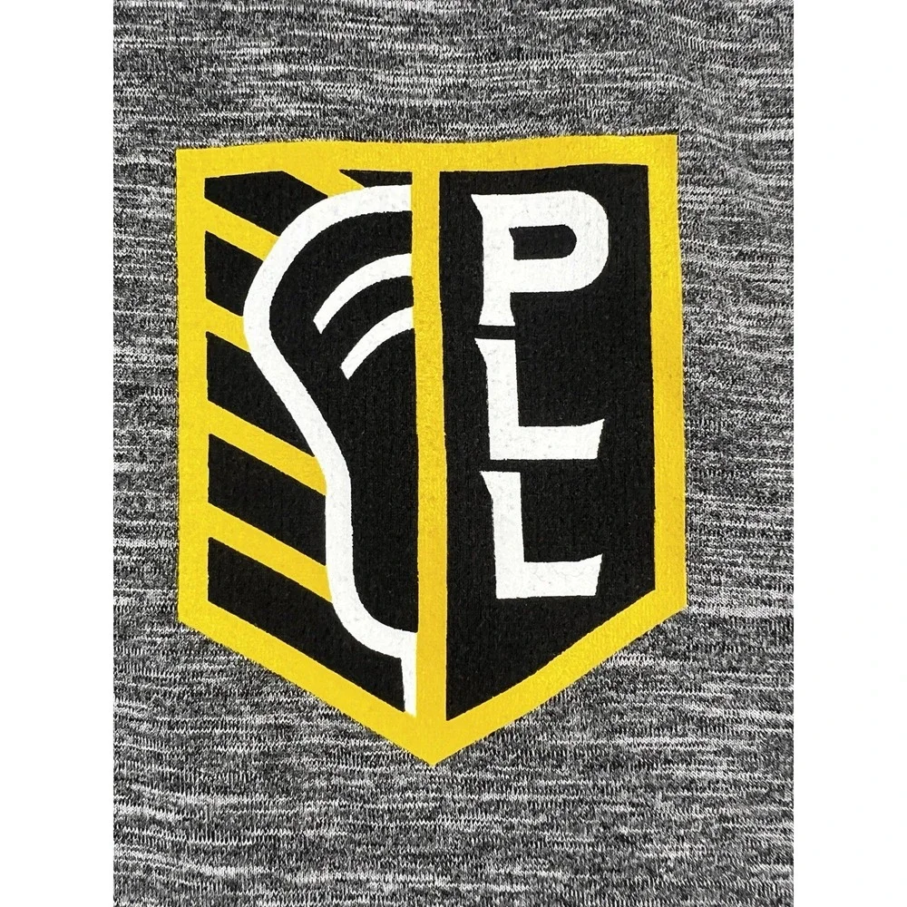 Champion Shirt Mens M Premier Lacrosse League PLL Quarter Zip Gray Long Sleeve